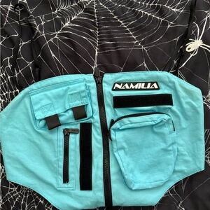 Namilia Blue Utility Cargo Top